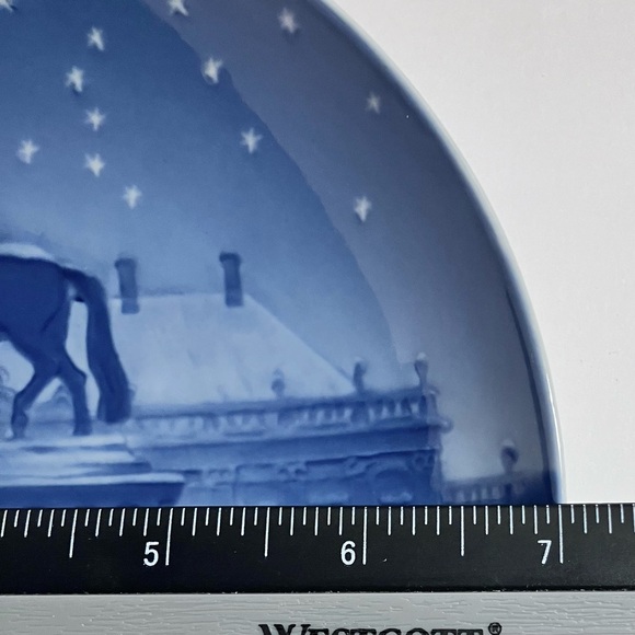 Antique 1914 CHRISTMAS PLATE / Bing & Grondahl / AMALIENBORG PALACE / Copenhagen - Picture 7 of 7